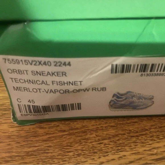 Bottega Veneta Orbit Sneakers Blue Silver Men’s Size 45(EU) US,11, 11.5, 12 - Picture 6 of 8